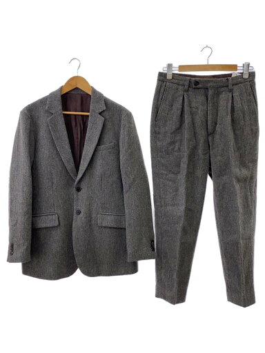 【中古】TROVE◆MERINO TWEED/セットアップ/2/ウール/グレー/61JKT01【メンズウェア】 【中古】TROVE◆MERINO TWEED/セットアップ/2/ウール/グレー/61JKT01【メンズウェア】