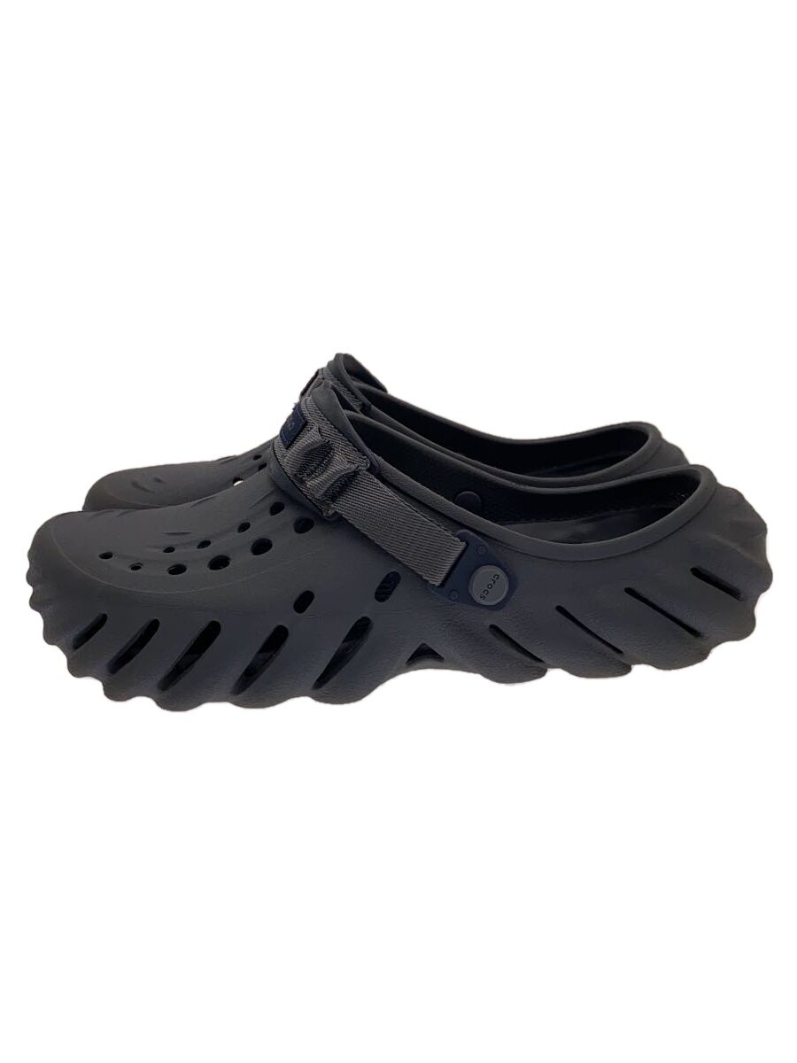 Crocs - 【中古】crocs◆サンダル/US10/NVY/クロックス【シューズ】