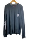 【中古】CHROME HEARTS◆Malibu Horseshoe L/S Tee/長袖Tシャツ/XXL/コットン/BLK//【メンズウェア】