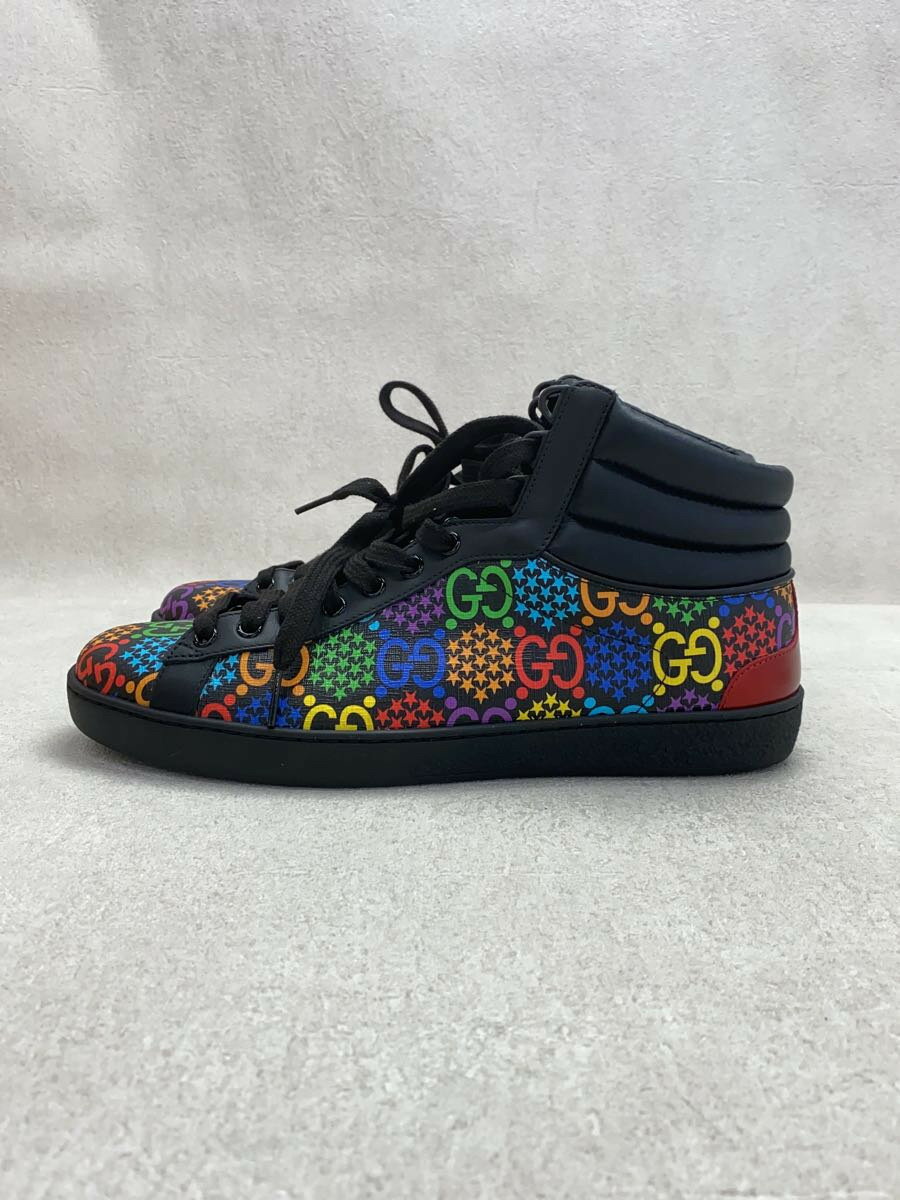 楽天2nd STREET 楽天市場店【中古】GUCCI◆GG PSYCHEDELIC/サイズ8/ハイカットスニーカー/BLK/610097【シューズ】