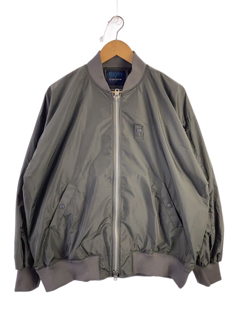 YOHJI YAMAMOTO◆PE TWILL R-BELTED JKT/ジャケット/2/ポリエステル/GRY/FT-J54-600