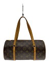 【中古】LOUIS VUITTON◆2)パピヨン30_モノグラム・キャンバス_BRW/PVC/BRW【バッグ】