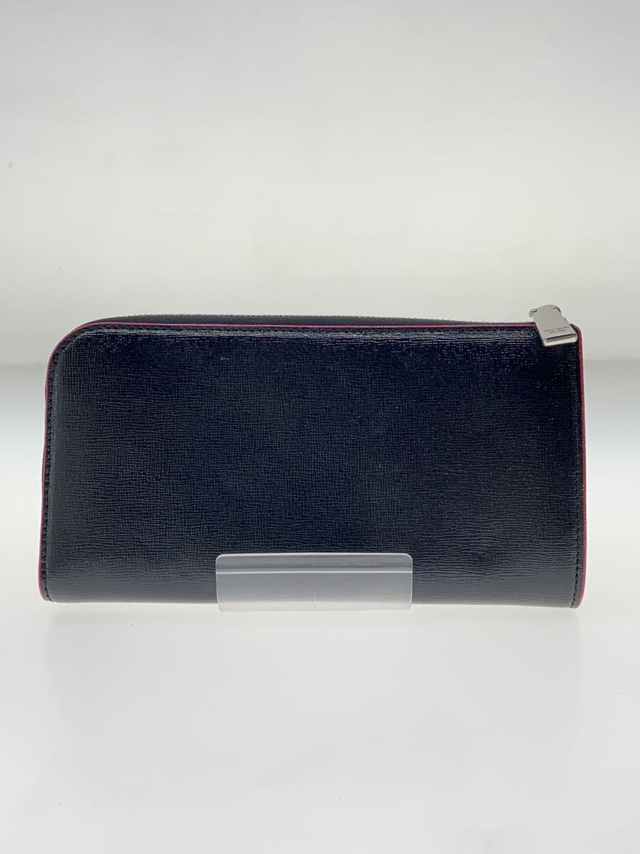 【中古】kate spade new york◆長財布/レザー/BLK/無地/レディース//【服飾雑貨他】