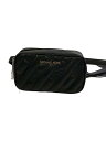 【中古】MICHAEL KORS◆キルティング/ショルダーバッグ/レザー/BLK/35F0SXON1U【バッグ】