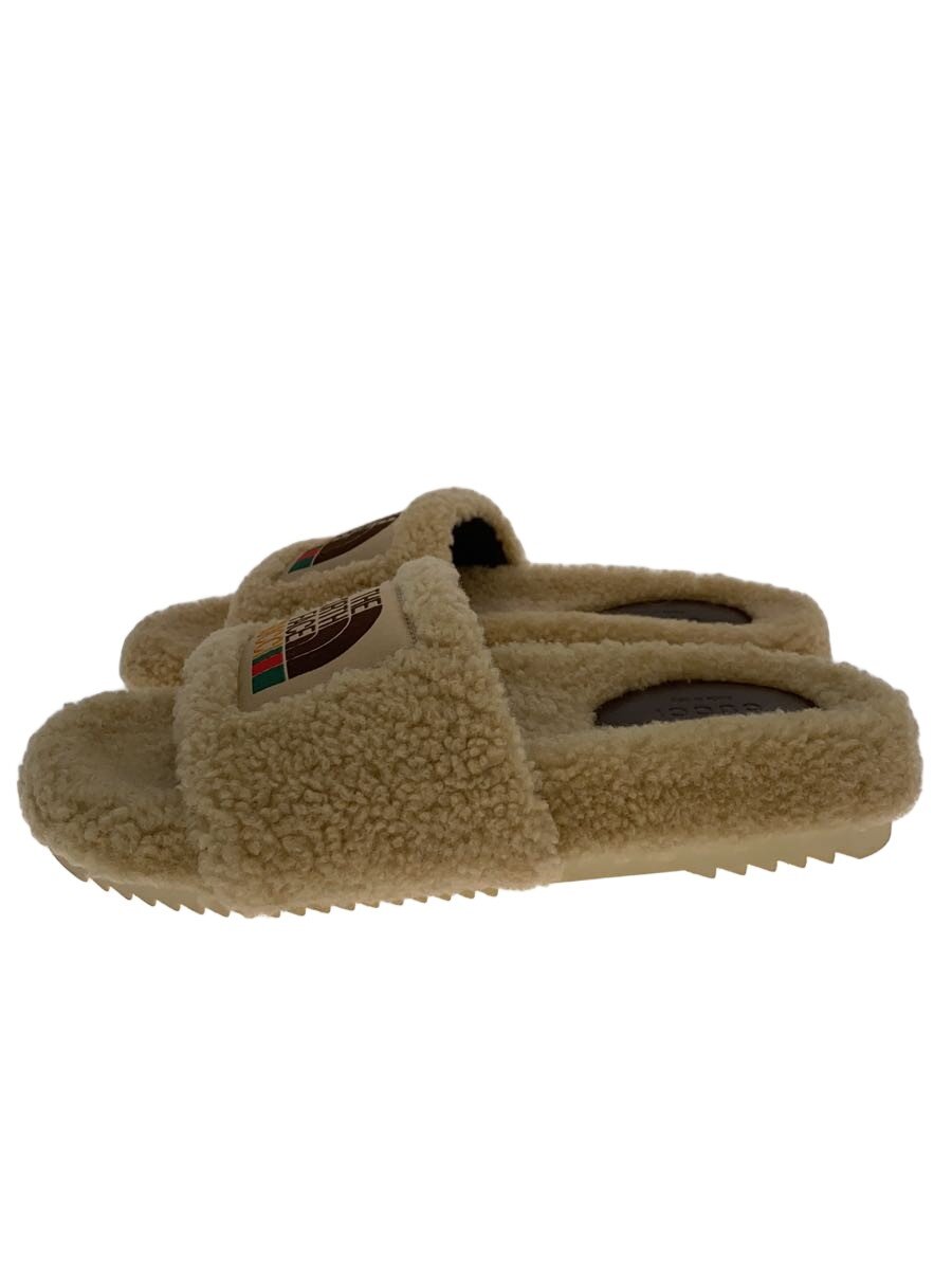 【中古】GUCCI◆サンダル/36/CML/679948/シアリングスライドサンダル/キャメル/箱有【シューズ】
