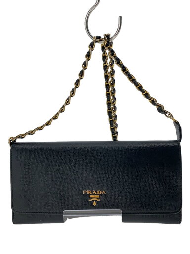 【中古】PRADA◆長財布/--/BLK/レディース【服飾雑貨他】 【中古】PRADA◆長財布/--/BLK/レディース【服飾雑貨他】