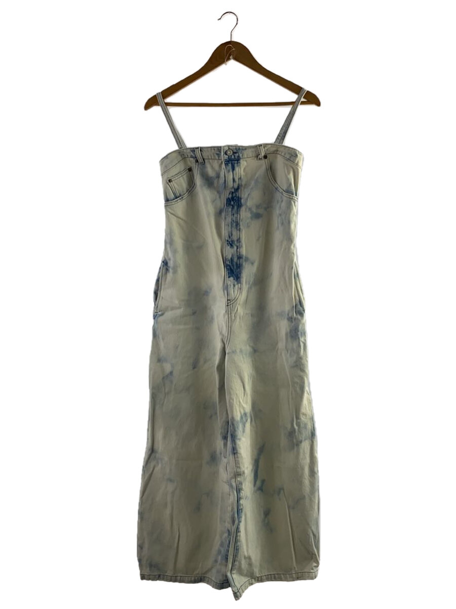 【中古】MOUSSY◆22SS/LOOSE BARE オールインワン/1/コットン/BLU/010HS711-0420//【レディースウェア】