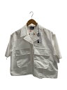 【中古】DIESEL◆半袖ブラウス/L/コットン/ホワイト/無地/OHCAJ/胸ポケットに汚れ有【レディースウェア】(4)
