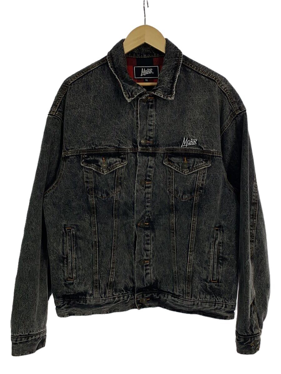 【中古】MOBB◆Gジャン/XL/デニム/BLK/無地【メンズウェア】