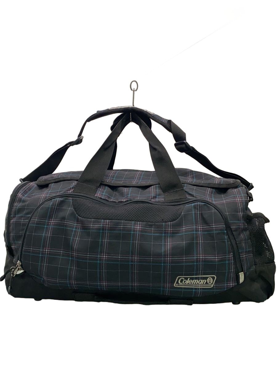 【中古】Coleman◆ボストンバッグ/--/NVY/ストライプ【バッグ】