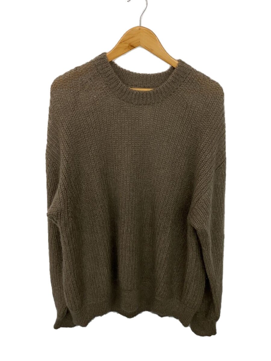 INNAT◆ニット・セーター(厚手)/モヘア/BEG/無地/INNAT04-K04/KID MOHAIR SWETER