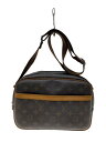 【中古】LOUIS VUITTON◆リポーターPM_モノグラム・キャンバス_BRW/PVC/BRW/総柄【バッグ】