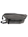 【中古】BALENCIAGA◆ウエストバッグ/ポリエステル/GRY/533009//【バッグ】