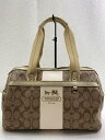 【中古】COACH◆ボストンバッグ/--/BEG/総柄/F11353【バッグ】