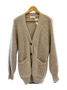 【中古】SACRA◆Mohair Cord Cardigan カーディガン(厚手)/38/モヘア/BEG/121535081【レディースウェア】