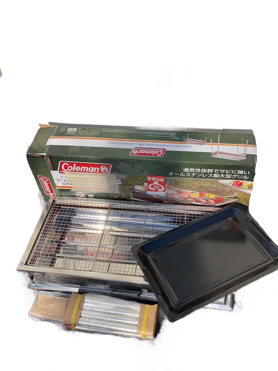 Coleman - 【中古】Coleman◆グリル クールスパイダーステンレスグリルグランデ 170-9430 [レッド]//【スポーツ】