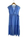 【中古】BALLSEY◆22SS/ベールローンカシュクール/ノースリーブワンピース/36/コットン/BLU/11-06-22-064【レディースウェア】(4)