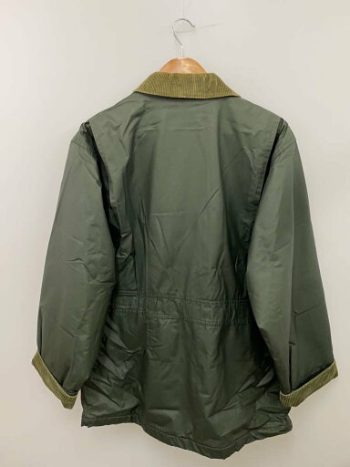 【中古】HUNTING WORLD◆90s/ハンティングジャケット/襟コーデュロイ/L/コットン/GRN/無地【メンズウェア】