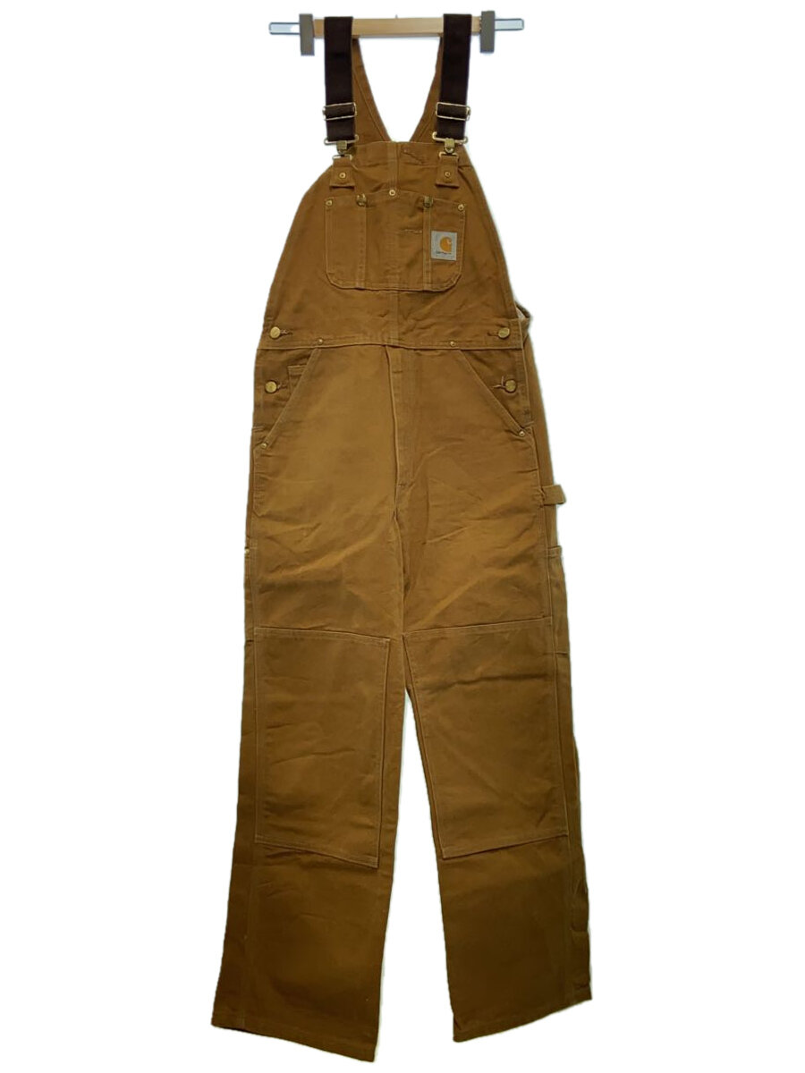 【中古】Carhartt◆オーバーオール/ダブルニー/32/コットン/CML/RL01-BRN【メンズウェア】