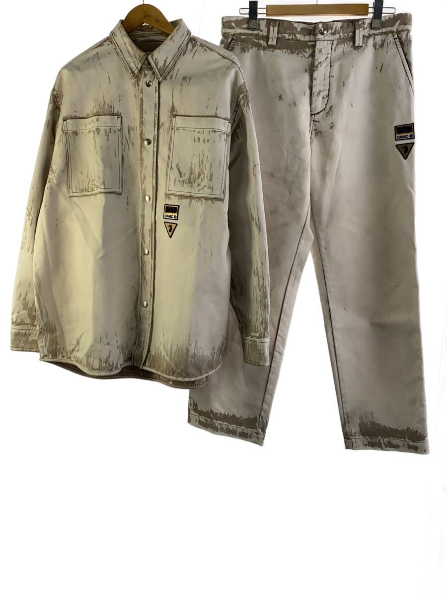 【ブランド】OAMC(OVER ALL MASTER CLOTH) 【ブランドカナ】オーエーエムシー（オーバーオールマスタークロス） 【型番】 【程度】B 【サイズ】M 【メインカラー】ベージュ 【素材・生地】コットン 【キーワード】　　 2026/03/04 セカンドストリート自由が丘店【3519】【中古】OAMC(OVER ALL MASTER CLOTH)◆30th Anniversary/セットアップ/M ブランド OAMC(OVER ALL MASTER CLOTH) 型番 カラー ベージュ 柄 素材・生地 コットン>色・素材について サイズ M>サイズ表示について 実寸（cm） 【セットアップ】 肩幅：52 / 身幅：67 / 着丈：84 / 袖丈：62 / ゆき：/ / ウエスト幅：45 / ヒップ幅：52.5 / 股上：30 / 股下：75 【その他】 その他サイズ：/ 商品は　セカンドストリート自由が丘店の店頭にて販売しております。商品に関するお問合わせは、お電話(TEL:03-5731-0117)にて、問合わせ番号：2335192545489をお伝えください。 配送方法やお支払い方法に関するお問い合わせは、サポートセンターまでご連絡をお願いします。 ※お電話の対応は営業時間内のみとなります。お問い合わせフォームでお問い合わせの際はご注文番号をご記入下さい この商品に関する出品店舗からのコメント 【型 番】OAYU609184 COT00719【商品名】30th Anniversary/セットアップ/M/コットン/ベージュ/OAYU609184 COT00719■状態B目立ったキズや汚れは御座いませんがあくまで中古品となりますので、ご理解の上、ご検討をお願い致します。店頭でも同時販売を行っているため、商品説明に記載の無い汚れやダメージが生じる場合がございます。状態について等ご不明な点、ご質問はお気軽に当店までお問合せ下さいませ。