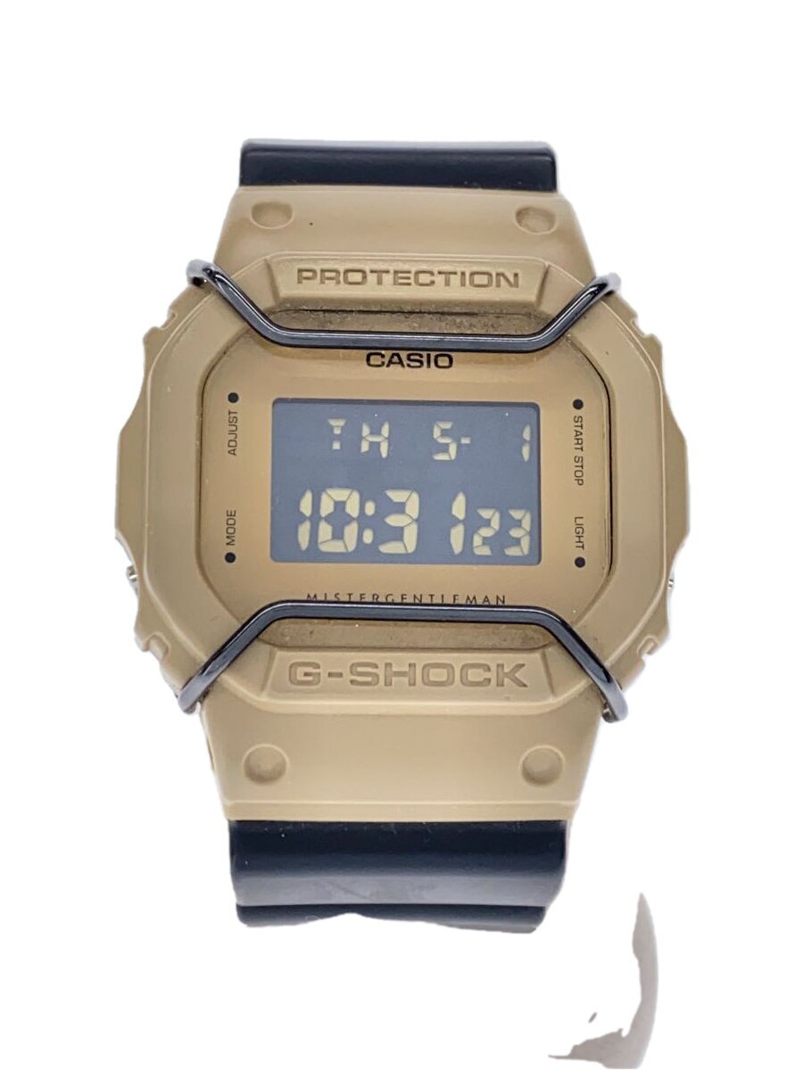 【中古】CASIO◆クォーツ腕時計/デジタル/ラバー/CML/BLK/DW-5600VT【服飾雑貨他】
