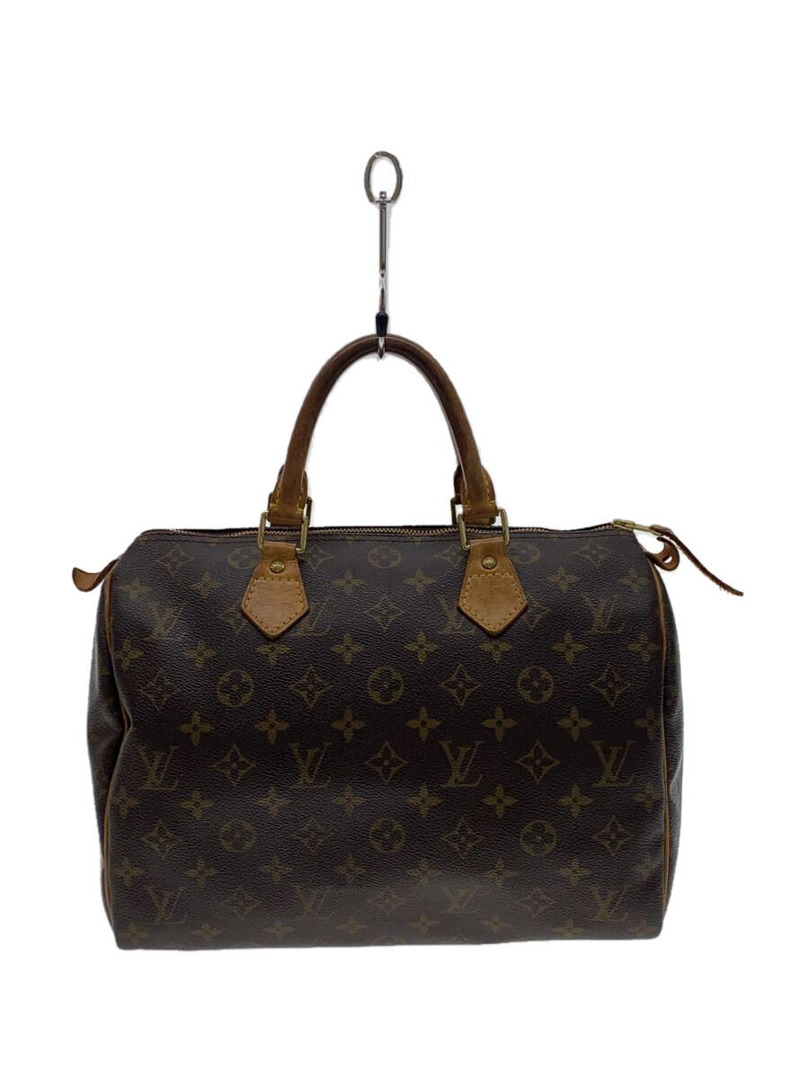 【ブランド】LOUIS VUITTON 【ブランドカナ】ルイヴィトン 【型番】M41526 【程度】B 【サイズ】 【メインカラー】ブラウン 【素材・生地】PVC（ビニール） 【キーワード】　　 2024/05/07 セカンドストリート永山環状店【1957】【中古】LOUIS VUITTON◆1)スピーディ30_モノグラム・キャンバス_BRW/PVC/BRW【バッグ】 ブランド LOUIS VUITTON 型番 M41526 カラー ブラウン 柄 素材・生地 PVC（ビニール）&gt;色・素材について サイズ &gt;サイズ表示について 実寸 【バッグ】 マチ：18 / 高さ：23 / 幅：30 / 持ち手：29.5 【その他】 その他サイズ：/ 商品は　セカンドストリート永山環状店の店頭にて販売しております。商品に関するお問合わせは、お電話(TEL:0166-46-1200)にて、問合わせ番号：2319571884550をお伝えください。 配送方法やお支払い方法に関するお問い合わせは、サポートセンターまでご連絡をお願いします。 ※お電話の対応は営業時間内のみとなります。お問い合わせフォームでお問い合わせの際はご注文番号をご記入下さい この商品に関する出品店舗からのコメント 通常使用に伴う擦れ汚れ等、多少の使用感が見られる商品です。またこちらの商品は、店頭でも同時販売しております。劣化や汚れの見落とし、一部付属品の欠品等、掲載時とはコンディションが異なる場合がございます。予めご了承くださいませ。ご不明な点などございましたらお気軽にお問い合わせ下さいませ。