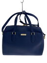 【中古】kate spade new york◆ショルダーバッグ/レザー/BLU/無地【バッグ】