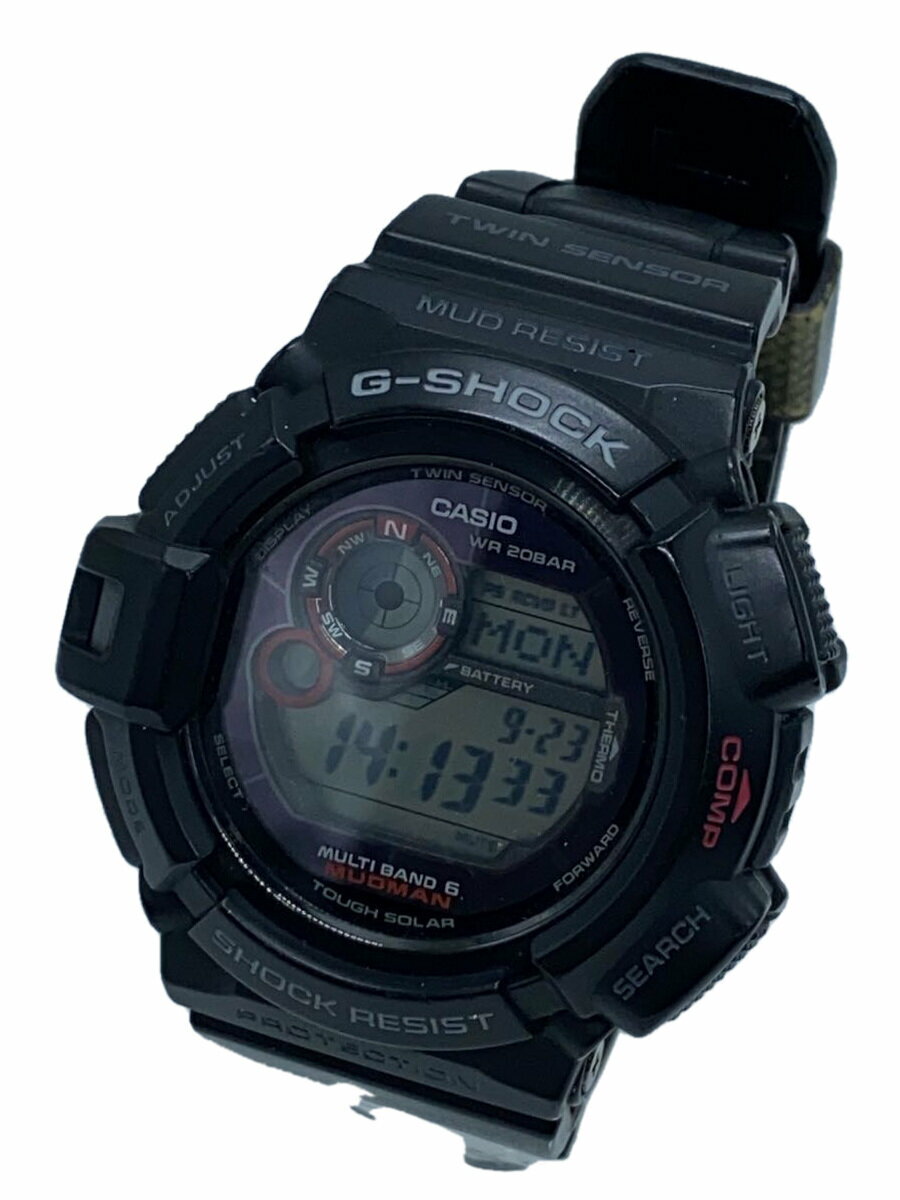 【中古】CASIO◆ソーラー腕時計・G-SHOCK/デジタル/BLK/BLK/GW-9300GY【服飾雑貨他】