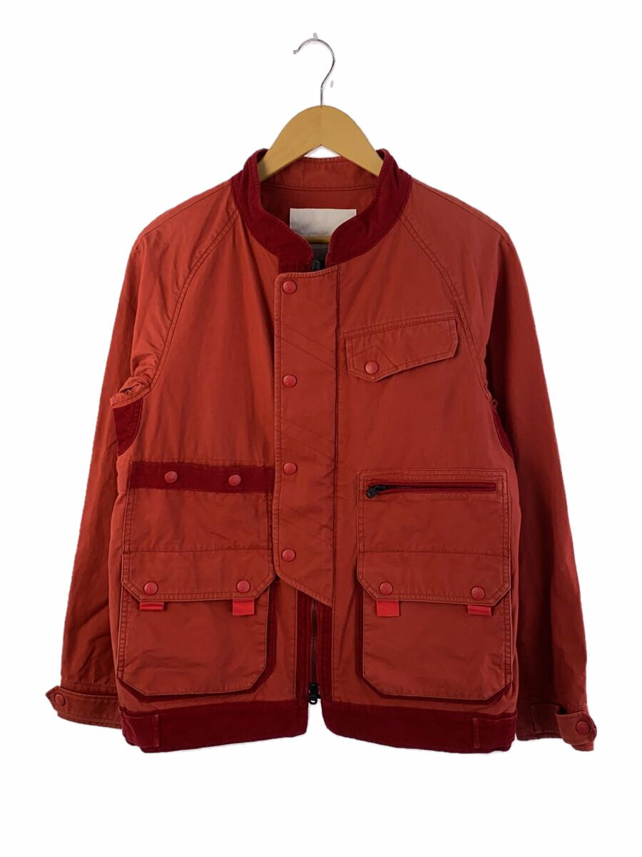 【中古】WHITE MOUNTAINEERING◆ジャケット/1/コットン/RED/WM1273225【メンズウェア】