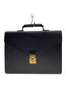 【中古】LOUIS VUITTON◆セルヴィエット・アンバサダー_エピ_BLK/レザー/BLK【バッグ】