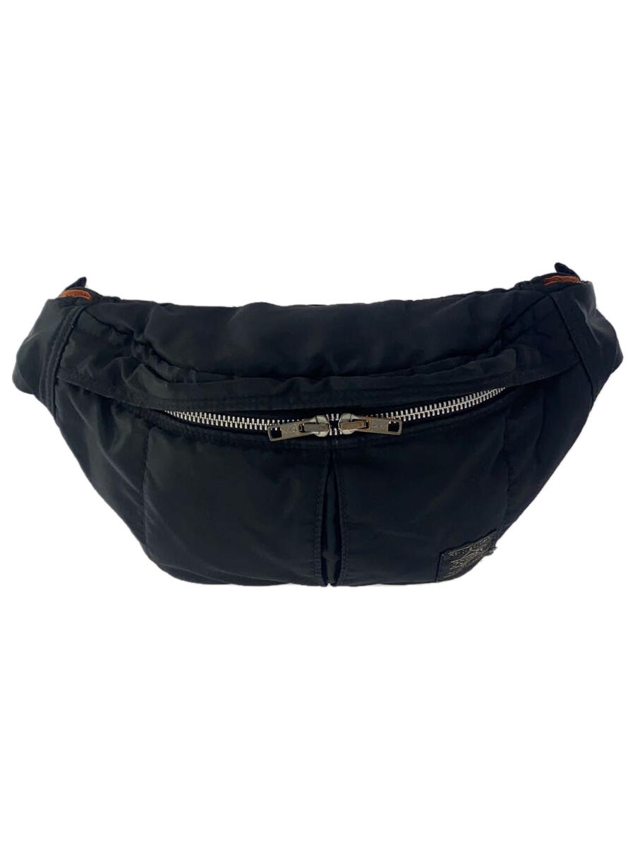 【中古】PORTER◆TANKER/ WAIST BAG/ウエストバッグ/ナイロン/BLK/622-76629【バッグ】