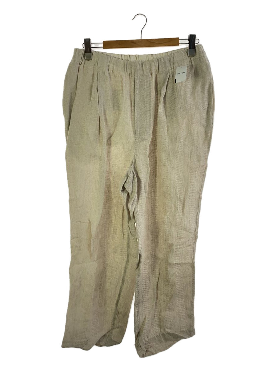 【中古】WEWILL◆PAJAMA TROUSERS/パジャマトラウザー/3/ウール/ホワイト/W-014MS-6006【メンズウェア】