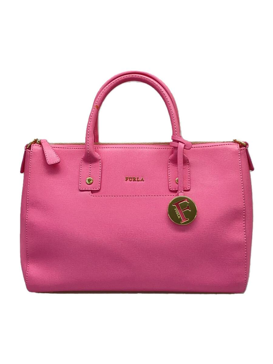 【中古】FURLA◆ハンドバッグ/--/PNK【バッグ】