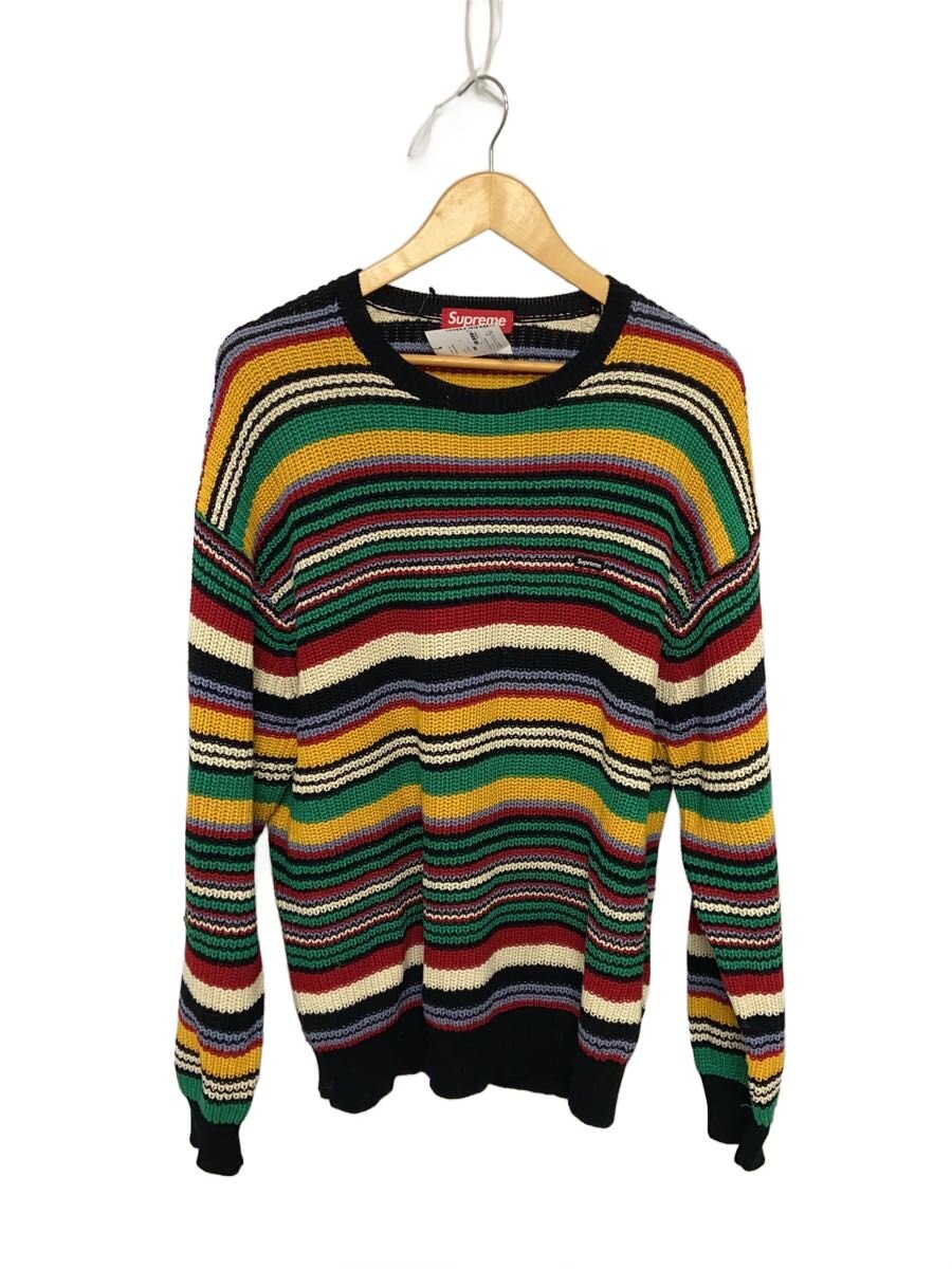 Supreme◆23AW/Small Box Ribbed Sweater/ニット・セーター(厚手)/L/コットン/マルチカラー