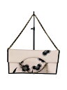 【中古】CHANEL◆カメリア/チェーンショルダー/クラッチバッグ/キャンバス/ピンク/総柄【バッグ】