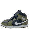 【中古】NIKE◆AIR JORDAN 1 MID_エア ジョーダン 1 ミッド/30cm/KHK【シューズ】(4)