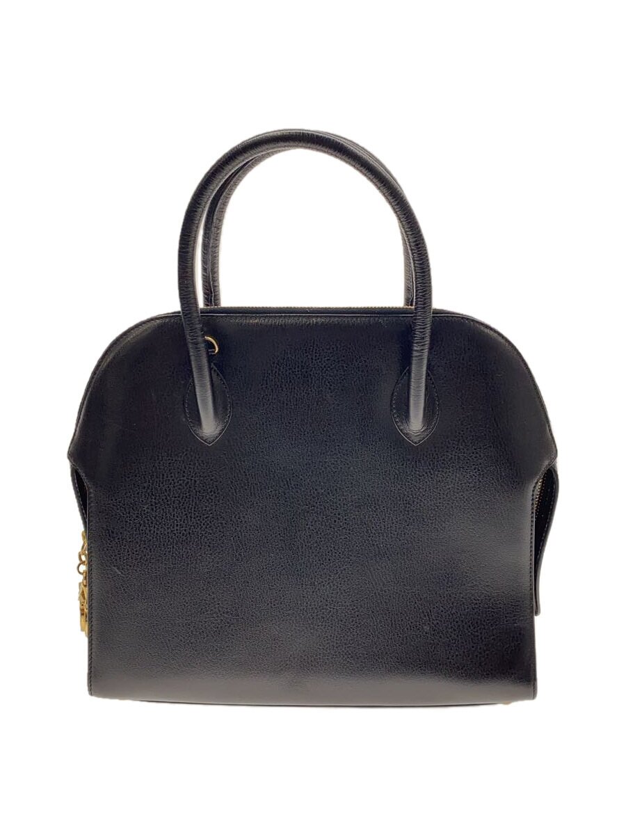 【中古】Salvatore Ferragamo◆ハンドバッグ/レザー/BLK/無地/BW-21 5644【バッグ】