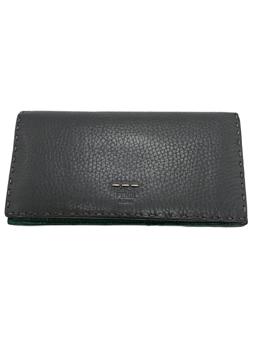 【中古】FENDI◆長財布/レザー/GRN/メンズ//【服飾雑貨他】