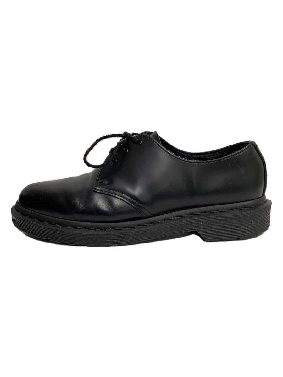 【中古】Dr.Martens◆デッキシューズ/UK7/BLK/レザー【シューズ】