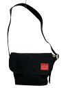 【中古】Manhattan Portage◆NYC Print/ショルダーバッグ/ナイロン/BLK/無地【バッグ】