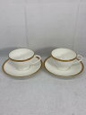 【中古】TIFFANY&Co.◆カップ&ソーサー/2点セット/WHT【キッチン用品】