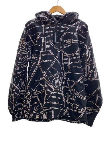 【中古】Supreme◆19SS/ Gonz Embroidered Map Hooded Sweats/パーカー/XL/コットン/ブラック【メンズウェア】 【中古】Supreme◆19SS/ Gonz Embroidered Map Hooded Sweats/パーカー/XL/コットン/ブラック【メンズウェア】