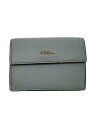 【中古】FURLA◆BABYLON/バビロン/3つ折り財布/レザー/ターコイズ/PCY9UNO B30000【服飾雑貨他】