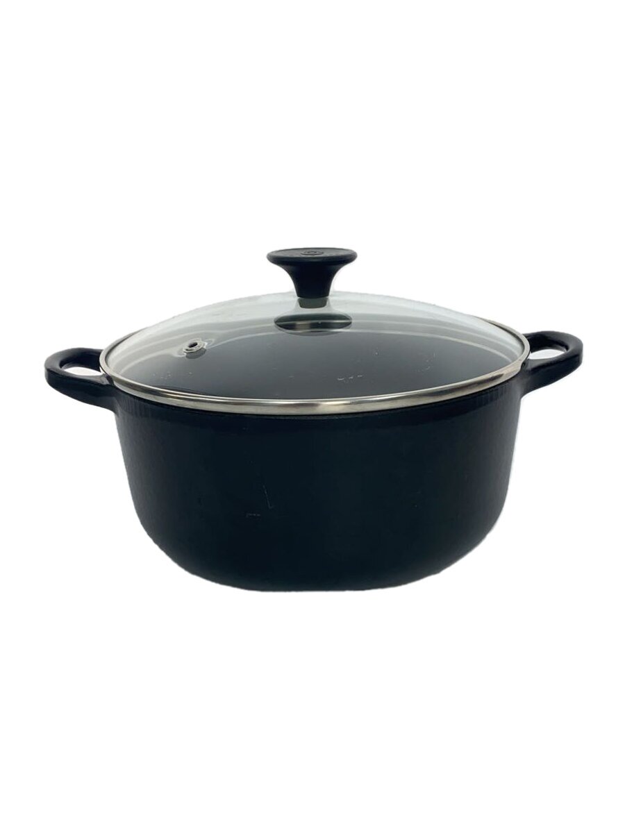 【中古】LE CREUSET◆鍋/BLK【キッチン用品】