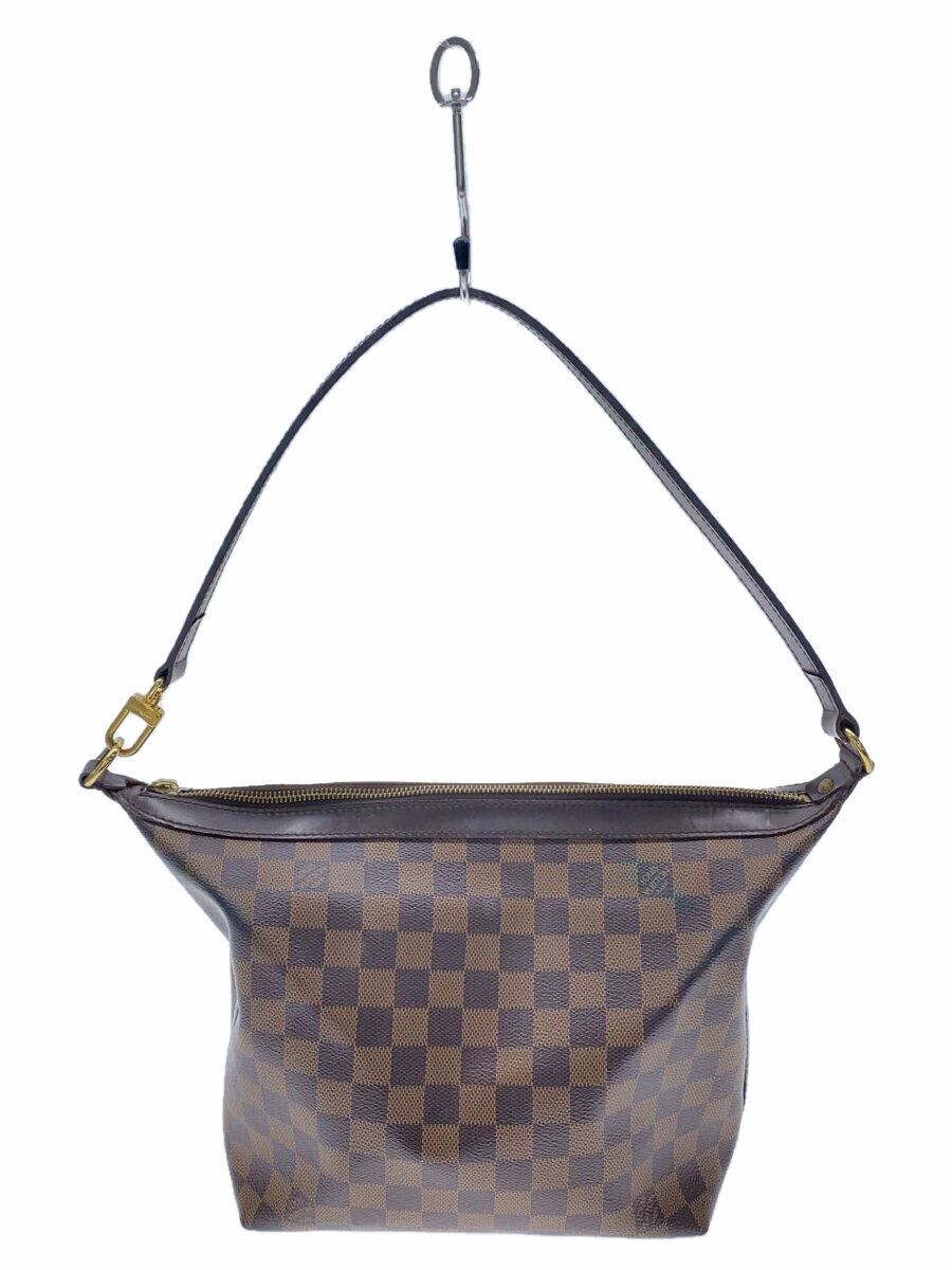 【中古】LOUIS VUITTON◆イロヴォMM_ダミエ・エベヌ_BRW/PVC/BRW【バッグ】