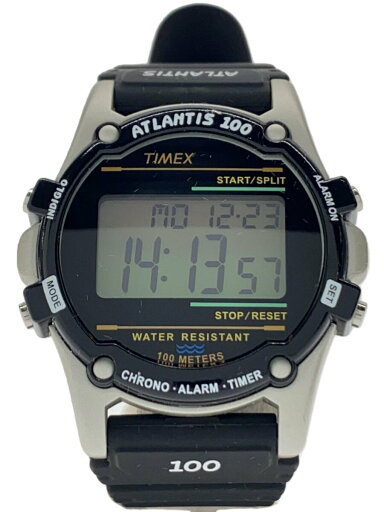 【中古】TIMEX◆クォーツ腕時計/デジタル/ラバー/GRN/BLK【服飾雑貨他】 【中古】TIMEX◆クォーツ腕時計/デジタル/ラバー/GRN/BLK【服飾雑貨他】