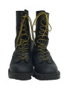 【中古】NICKS BOOTS◆レースアップブーツ/--/BLK/レザー【シューズ】