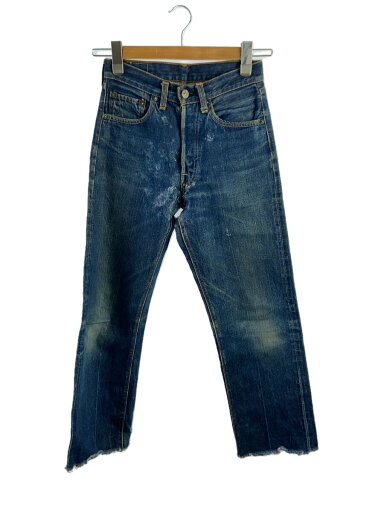 【中古】Levi’s◆66前期/501/トップ裏2/BigE/バックポケットシングル/27/IDG/リペア多数//【メンズウェア】 【中古】Levi’s◆66前期/501/トップ裏2/BigE/バックポケットシングル/27/IDG/リペア多数//【メンズウェア】