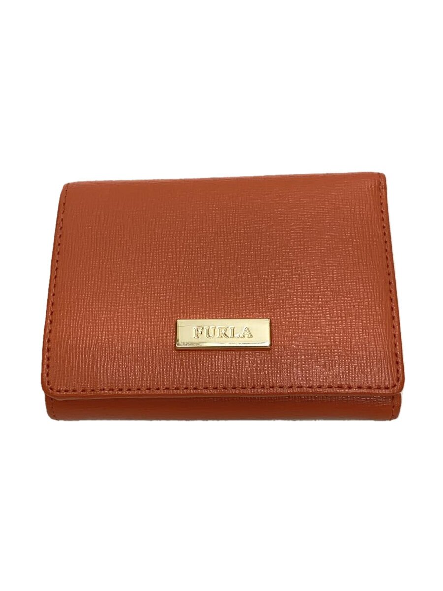Clothing Accessories (Caps, Ties, Belts) - 【中古】FURLA◆3つ折り財布/レザー/ORN/レディース【服飾雑貨他】