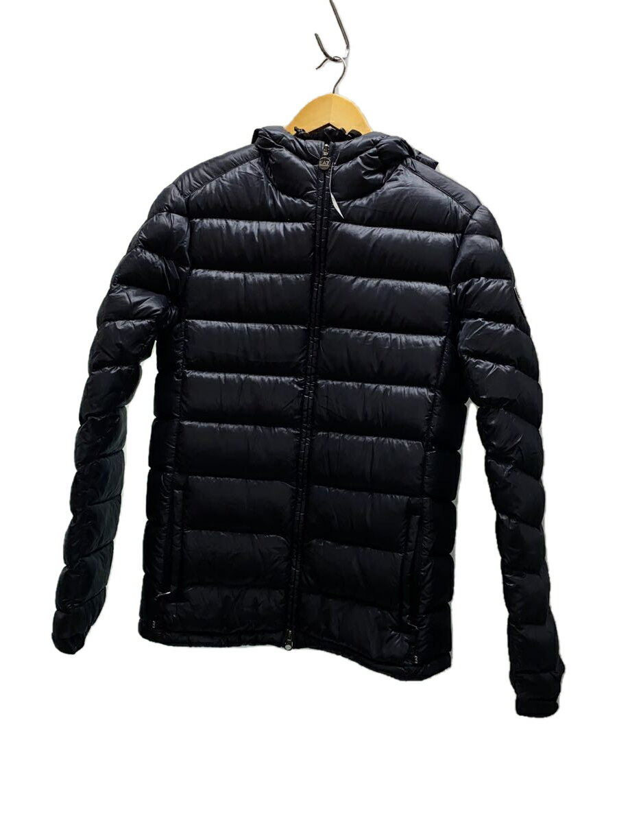 【中古】EMPORIO ARMANI◆ダウンジャケット/S/ナイロン/GRY【メンズウェア】